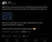 [Zac] OCE Wildcard team is now LFO from oce