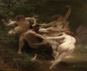 Nymphs and Satyr [William-Adolphe Bouguereau] from satyr nymphs