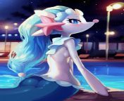 Primarina with the cake, sitting by the outdoor poolside at night from village aunties sitting bathroom in outdoor vedious badwap xxx sex videohoom 1 hindi film song