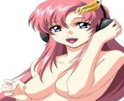 Miss Lacus Clyne listening to music while nude from lacus hentai