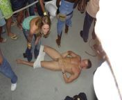 Pantsed at a party for all to see.? from cfnm pantsed cfnm new boyoremon nobi