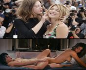 18+ Anyone wanna jerk to this legendary lesbian scene between Lea Seydoux and Adele Exarchopoulos? from actor lea seydoux movie sex sencexx kerala girls hot