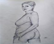 Nude mature (ballpoint pen) from mother dughter nude mature