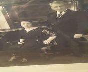 Dad&#39;s mother and father 20s Phila. PA. They&#39;re in their 40s. Granddad&#39;s hair became white in his thirties due to Waardenburg syndrome. from mother kim father ba