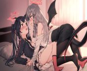 Pinning down the devil&#39;s wife [Haruna x Fuuka] [Blue Archive] from pinning down your sister