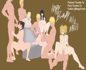 Naruto is having a good birthday party with his girls. from boyfriend birthday party with girlfriend