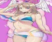 Eunie - showing off her sexy new bikini (DamoDar, DamoBelmont) [Xenoblade Chronicles 3] from sriya saran sexy nude bikini xray