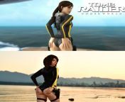 Lara Croft game vs Tinybat cosplay (Tomb Raider Underworld) from lara croft game sex