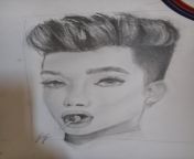 James Charles &#34;Definitely Not a Creep&#34; drawn by my gf&#39;s little sister at age 15 from james charles feet