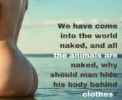 Bc they fear the reality ????? #nude #naked #nature from spray nude naked