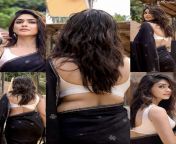 Mrunal Thakur is showing her hip folds in backless saree. Share your thoughts in comments from mrunal thakur porn photos