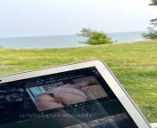 Its a lovely day to sit outside and edit porn! ? from rossa edit porn
