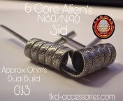 6 core Alien&#39;s from The Kilted Devils Coils high quality hand crafted coils made from only the finest quality wire why not treat yourself to some today tkd-accessories.com #TKDcoils #TKDClanmember #TKDvapinggroup #TKDcoilsrespect #TKDcommunity from dogi com xxvideo high quality
