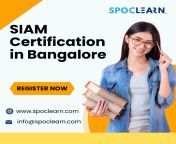 SIAM Certification Training in Hyderabad &#124; SPOCLEARN from siam park