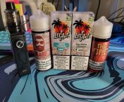 Vape Haul. Just landed today! Space Rocks was one the first vape juice I vaped in 2015. Highly recommend all these flavors they are outstanding! Centaurus M200 mod with UB tank and UB PRO RBA deck :) Cheers yall! from ub 4ii2omfe