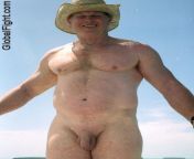 Nude Uncut Muscle Daddy Beach Nudist DILF from beach nudist 001