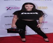 Angela White at XARCO Awards Red Carpet from angela white red shirt