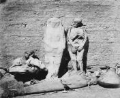 Street vendor selling mummies in Egypt, 1865 from hijab arab egypt