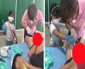 A young girl being taught how to mutilate boys&#39; penises in the Philippines. from video young girl being fu