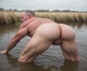 Naked Gay Daddy Swimming Nude Big Beefy Ass from naked esa guptaatomi reona nude