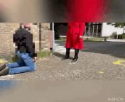 A good ballbusting in the centre of Amersfoort - the Netherlands. from fitness ballbusting