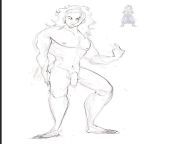 Heres a wip of this sexy man [twitter @nawrart] from anthro tweet sexy twispike twitter
