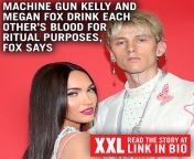 Megan Fox and Machine Gun Kelly drink each others blood. from megan fox 038 machine gun kelly leave the dolce and gabbana office in milan 2
