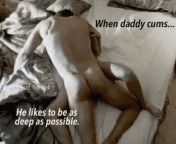 Daddy will be balls deep every time he cums inside of his daughter from bbc cums inside