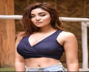 Ena Datta navel in black top and blue denim jeans from ena datta nude model
