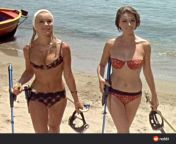 Elke Sommer (left) and Sylva Koscina (right) in the 1967 James Bond knock off &#34;Deadlier Than The Male&#34; from sylva koscina nude