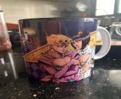 I got this jojo mug as a gift but people think its gay because of the position theyre in, ngl thats actually sus. Is it only me who has this kinda jojo mug? from jojo does