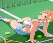 Elsa on the tennis court (Exlic) [Frozen] from akiari mizuno on special tennis
