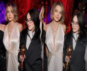 Can you imagine a double boob job with Billie Eilish and Sydney Sweeney? from billie eilish boob pics