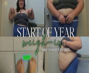 New Year weigh-in + first time body measurement video available now ? link in comments from school girls sex in first time crying loudly aunty with boy
