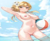 Playing at the Beach with Lumine from at the beach with black maria one piece hentai