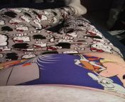 Lounging on bed in Spongebob boy shorts and Hello Kitty Yoga pants from step brother grinding and cums on yoga pants step sister with penetration brother and sister truth or dare bro
