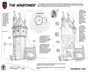 Introducing the Wingtower! This place is on the east side of the Lake Sweetwater above the Junkyard. It&#39;s fairly off the paths of the Ranch, usually no one comes here besides the residents of the Tower itself and Adder the Horse. :3 from lady of the tower