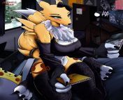 Goth Renamon wants to show you her album collection from renamon dragon