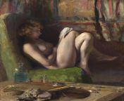 Nude Reading, mile Friant, 1922 from ouchiemypwussy