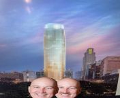 Pete Ricketts and his brother pose in front of the newly-completed Mutual of Omaha HQ building [Concept Rendering] from kip ryker and max powers bareback in omaha