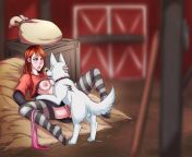 Taking her dog missionary style (ThighsocksAndKnots) from taking mini online rape style