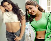 Janhvi Kapoor vs Sara Ali Khan... Who&#39;s body is made to f*ck?? from saf ali khan xxx nude video