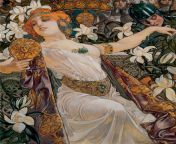 Guinevere, William de Leftwich Dodge, oil on canvas, 33 x 27, 1910. from guinevere ml