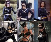 Choose your Catwoman! Through some kind of Hollywood magic, you can have sex with one of these women at the age she was when she played the role. Julie Newmar, Eartha Kitt, Lee Meriwether, Michelle Pfeiffer, Halle Berry, or Anne Hathaway. Which pretty kit from porn actress michelle pfeiffer
