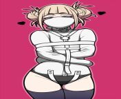 Himiko Toga Straitjacketed and OTN Gagged by jam-orbital on deviantart! She looks like she&#39;s enjoying herself and hopefully she is! Sooo sexy and cute! ? Her gag is extremely snazzy too! Enjoy! from otn gagged with silk scarf