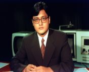 Arnab Goswami as North Korean news reader from devika kalaignar tv news reader photo xray