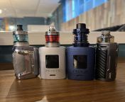 MTL/DTL covered for work today. Aegis Solo 2 with Nautilus 3, 2 Vaporesso Gen 200s, one with Nautilus 3 &amp; one with iTank 2, and the trusty Drag X.Whatre yous vaping today? Happy Sunday. from x xxvbo re