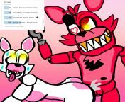 Foxy and mangle won the poll! (Artist: me) from foxy and mangle