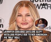 To prepare for her role as Stiflers mom in American Pie (1999), Jennifer Coolidge slept with 200 dudes to help improve her characters MILF persona from mom xxx american hd