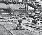 This shocking photo, showing a wounded infant abandoned in a bomb-blasted railroad station in Shanghai in 1937, drew international attention to Japans devastating assault on China. from www xxx fat vxx japan 13 tahun